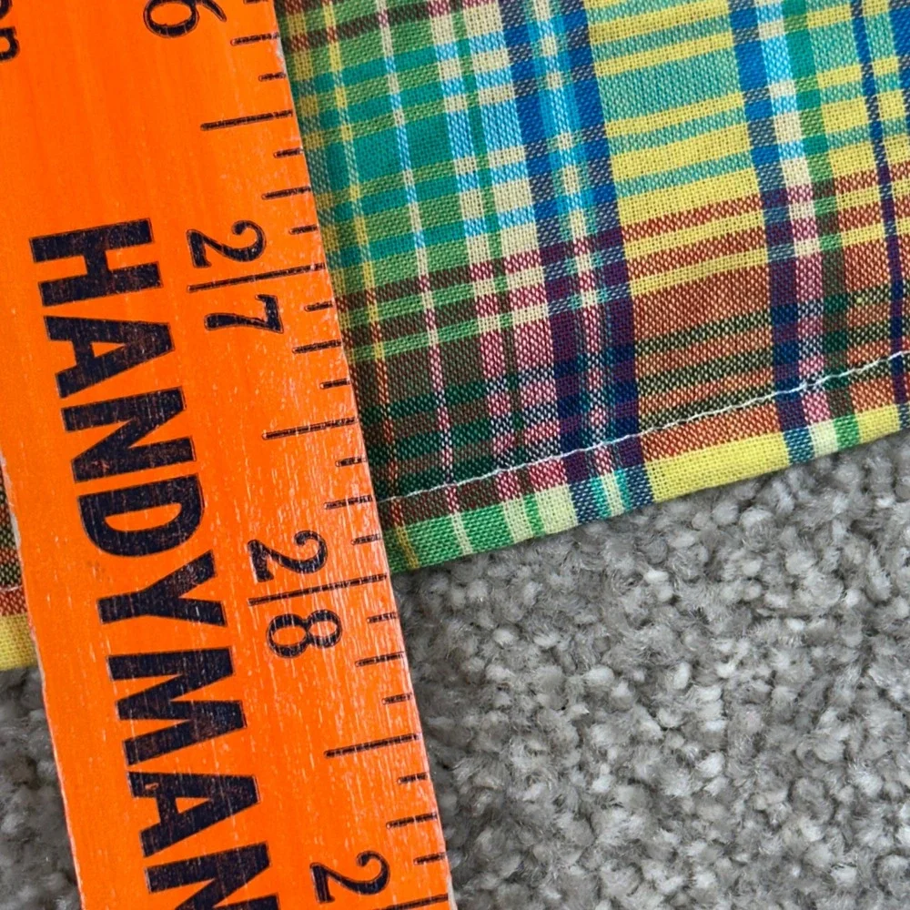 New Ralph Lauren‎ Kids XL 18-20 Shirt Yellow Plaid Button Madras Preppy Classic